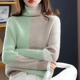 Koreański Trend na wszystkie mecze nowy jednolity kolor swetry z długimi rękawami Top jesień zima z