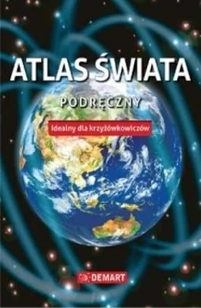 Atlas świata, idealny dla krzyżówkowiczów. Podręczny