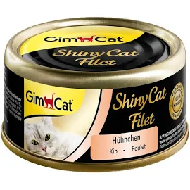 GimCat ShinyCat, W Bulionie 6 X 70 G - Kurczak