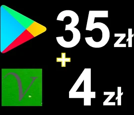 Google Play 35zł Vertigo 4zł Karta Podarunkowa