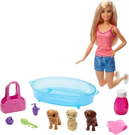 Barbie GDJ37 Puppy Bath Time Playset