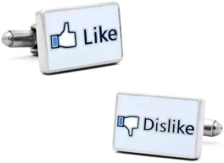 Spinki do mankietów z przyciskami Facebook Like