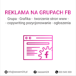 Grupa Facebook - Grafika - tworzenie stron www - copywriting pozycjonowanie - ogłoszenia