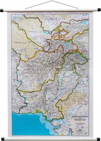 National Geographic Afganistan Pakistan Classic mapa ścienna polityczna