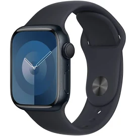 Apple - Apple Watch Series 9 GPS 41mm Midnight Aluminum Case With Midnight Sport Band - M/L - Midnight - MR8X3LL/A - 194253815747