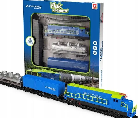 Rappa PKP towarowy Pociąg z wagonami i torami