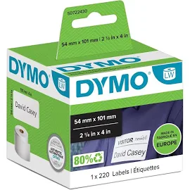 Dymo LabelWriter Shipping Labels 54mm x 101mm