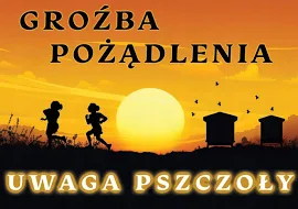 Tablica ostrzegawcza Uwaga Pszczoły F267