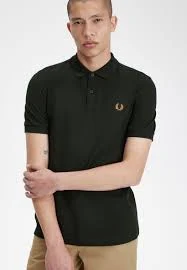 Fred Perry, Koszulki, Mężczyzna, Zielony, 3Xl, Zielony Polo z Logo