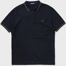 Fred Perry Twin Tipped Fp Shirt -NVY/LAUREL W GREEN/BRICK -XL