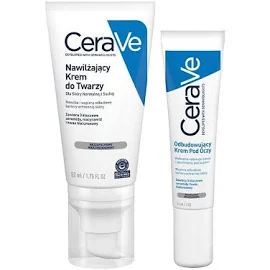 CeraVe Zestaw (Odbudowujący krem pod oczy + Nawilżający krem do twarzy)