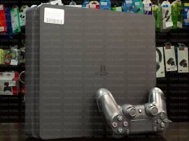 Игровая приставка Sony PlayStation 4 Slim 500 ГБ HDD, без игр, черный (Б/У)