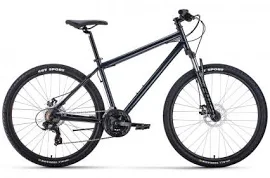Велосипед Forward SPORTING 27,5 2.2 DISC (2021) темно-серый / черный, размер 17"