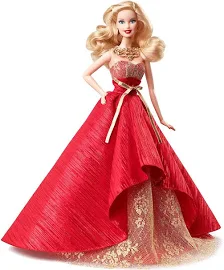 Кукла Barbie 2014 Holiday (Барби Праздничная 2014 шатенка)