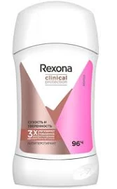 Антиперспирант-дезодорант Rexona Clinical Protection Сухость и Уверенность стик, 40 мл