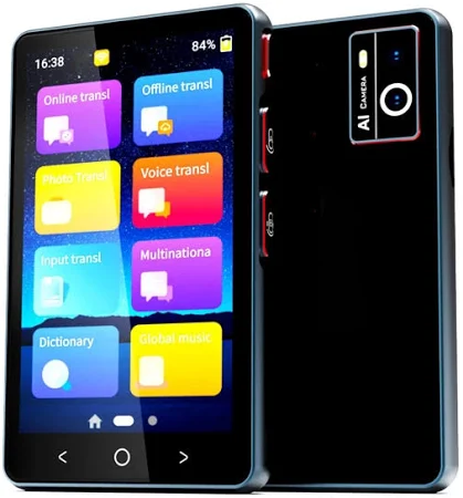 Умный переводчик Hishell P40, 135 языков, голосовой интеллектуальный онлайн-переводчик, автономный многоязычный перевод речи (черный)