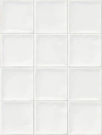 Стеновая панель ПВХ Плитка белая 2700x375x8 мм 1.013 м²