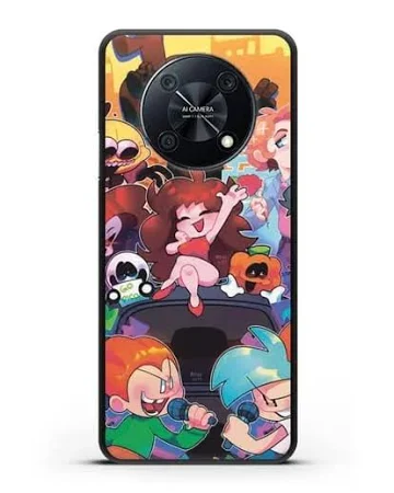 Чехол Friday Night Funkin (Фрайдей Найт Фанкин) - Батл для Huawei Nova Y90 силиконовый