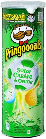 Чипсы Pringles картофельные со вкусом сметаны и лука 165 г