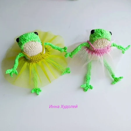 Лягушка вязаная спицами Пинтерест
