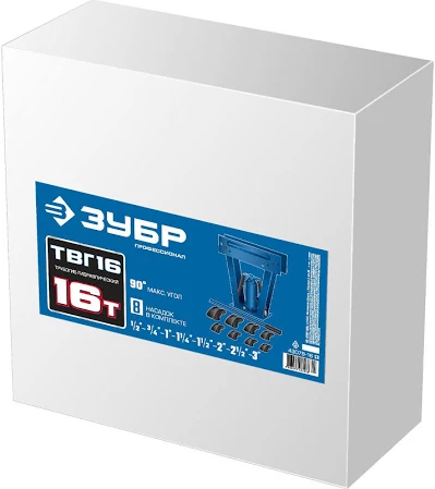 Трубогиб ручной Зубр Профессионал ТГВ-16 43078-16 максимальное усилие 16 т