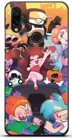 Чехол Friday Night Funkin (Фрайдей Найт Фанкин) - Батл для Xiaomi Redmi 7 силиконовый