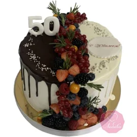 Торт на день рождения 50 лет No3162