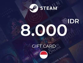 Steam Wallet Gift Card 8000 IDR Key - INDONESIA