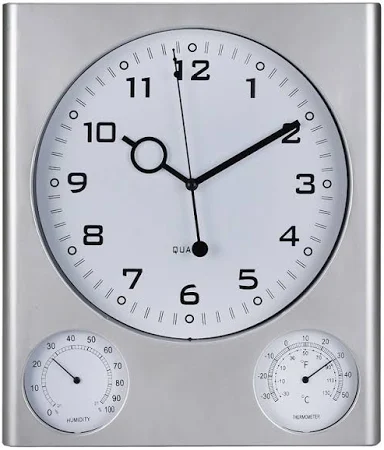 Часы настенные, серия: Классика, Верность, с термометром и гигрометром, 29.5*25 см