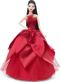 Кукла Barbie 2022 Holiday Doll (Барби Праздничная 2022 Брюнетка)