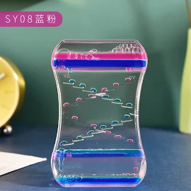Tik Tok creative slide oil drop decompression toy plastic oil drop ornaments liquid hourglass dynamic oil leakage gift