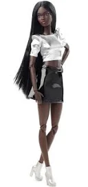 Кукла Барби Лукс Высокая темнокожая с длинными волосами #10 - Barbie Looks, Mattel