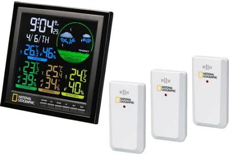 Метеостанция Bresser National Geographic цветная с 3 датчиками