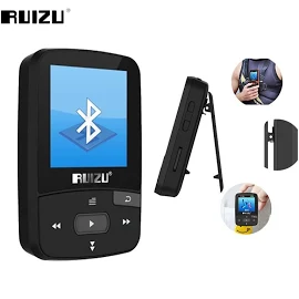 Спортивный MP3-плеер RUIZU X50 с Bluetooth, 8 ГБ, мини-клип, музыкальный аудио плеер с поддержкой FM-радио, часы, шагомер, видео