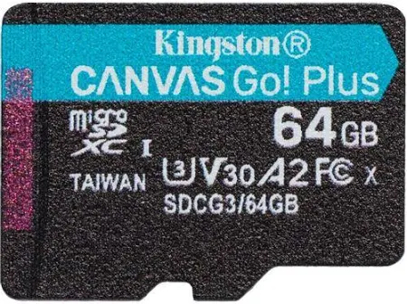 Карта памяти microSDXC Kingston Canvas Go! Plus