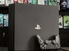 Игровая приставка Sony PlayStation 4 Pro 1000 ГБ HDD, без игр, черный (Б/У)