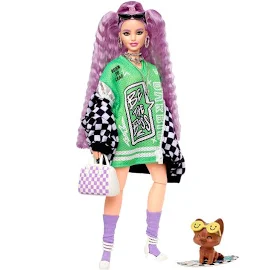 Кукла Barbie Экстра в гоночной куртке HHN10