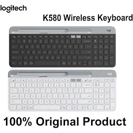 Клавиатура Logitech K580 Беспроводная портативная, 2,4 ГГц, Bluetooth