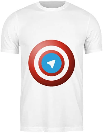 Футболка классическая "Лого Telegram" цвет