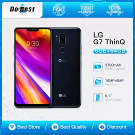 Оригинальный сотовый телефон LG G7 ThinQ G710N G710VM, 4G LTE, дисплей 6,1 дюйма IPS LCD, Восьмиядерный процессор Snapdragon 845, двойная камера 16 МП