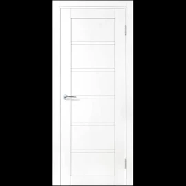 Дверь межкомнатная глухая с замком и петлями в комплекте Легенда-28.1 80x200 см полипропилен цвет белое дерево