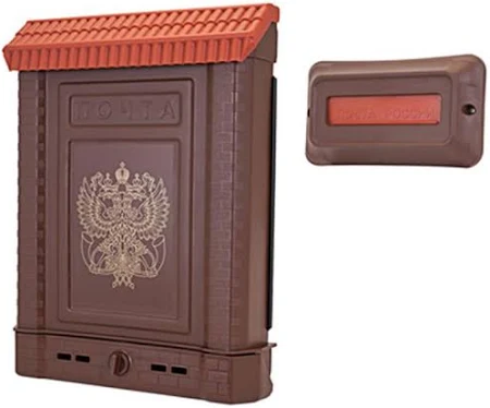 Почтовый ящик Премиум Цикл 5966 390x280x75 мм цвет коричневый