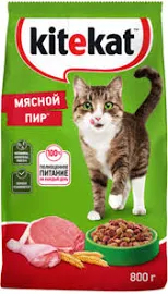 Корм для кошек сухой «Kitekat» «Мясной Пир», 800 г