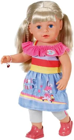 Кукла Zapf BABY born Sister Модная сестричка,43 см ,с аксессуарами,830345