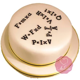 Торт на день рождения математику No1795