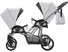 Bebetto Прогулочная коляска для двойни 42 Sport Сomfort / цвет светло-серый, рама графит