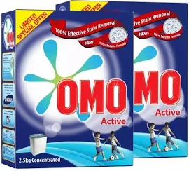 Omo Active Detergent Powder 2x2.5kg