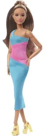 Barbie Signature Looks Long Dress Doll Multicolor