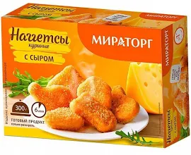 Мираторг / Наггетсы куриные с сыром 300г