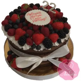 Торт на день рождения ягодный No1968